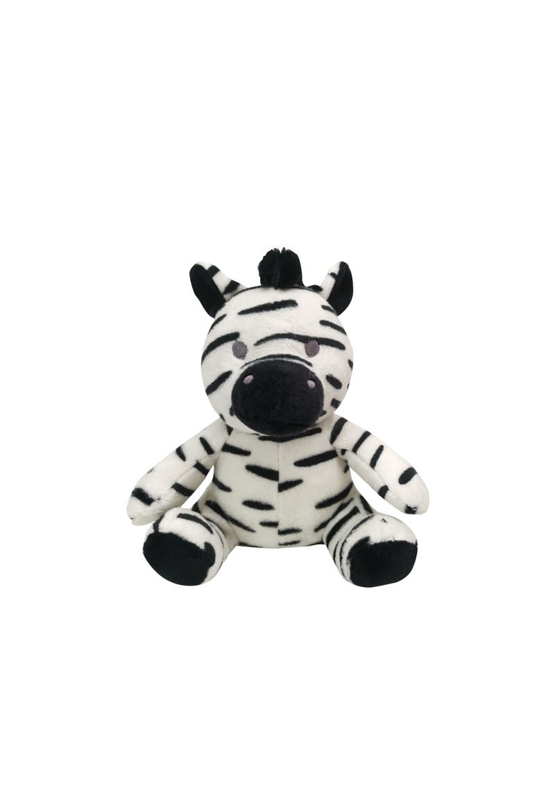 6" Soft Cuddly Zebra
