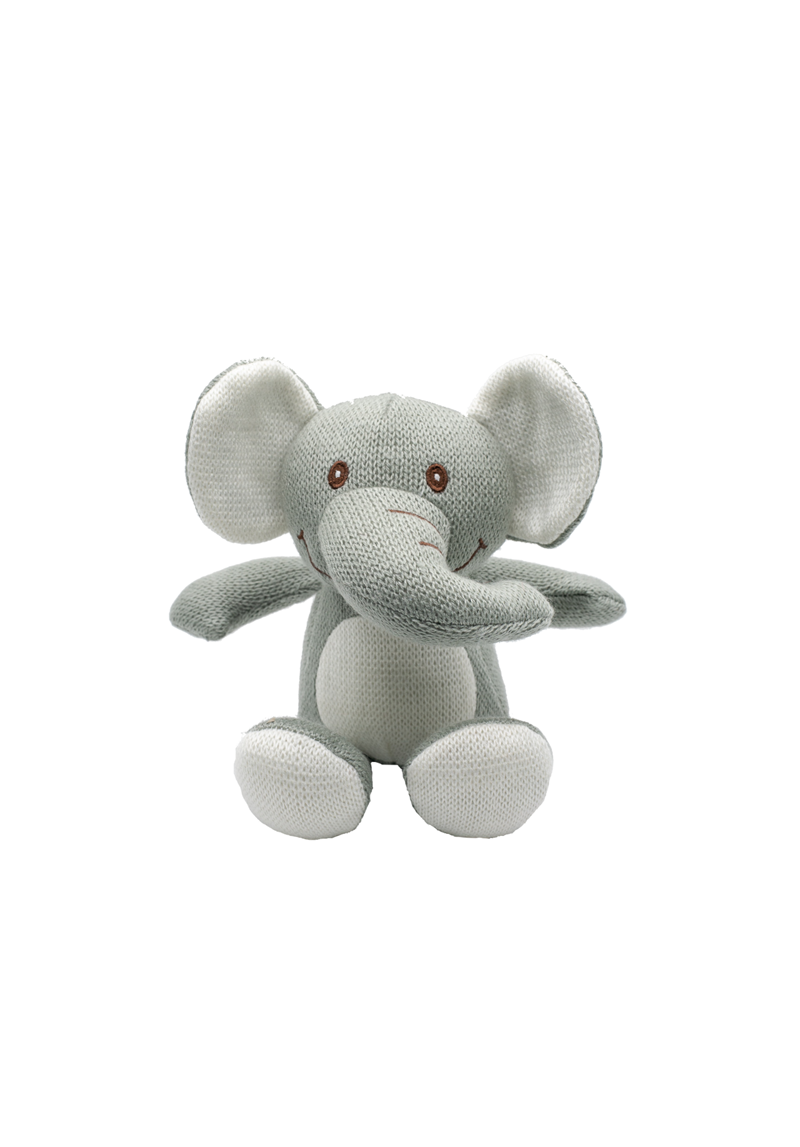6" Knitted Plush Elephant